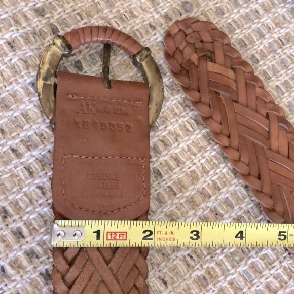 ANNE KLEIN Woven Leather Belt - Picture 4 of 7
